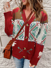 Veste cardigan décontractée de Noël pour femme